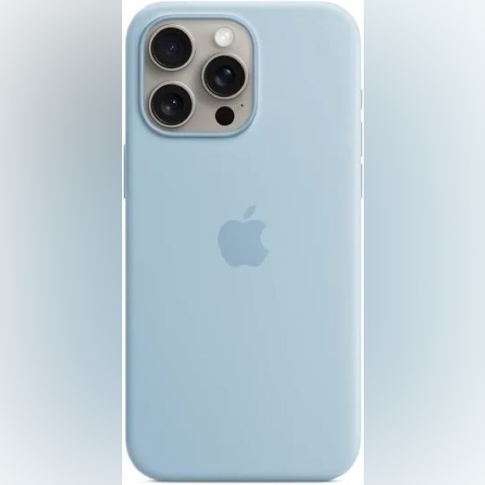 Apple Sky Blue Silicone iPhone Case